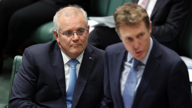 Scott Morrison hatched the secret plan with then-Attorney-General Christian Porter. Picture: Gary Ramage