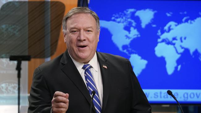 US Secretary of State Mike Pompeo. Picture: AP