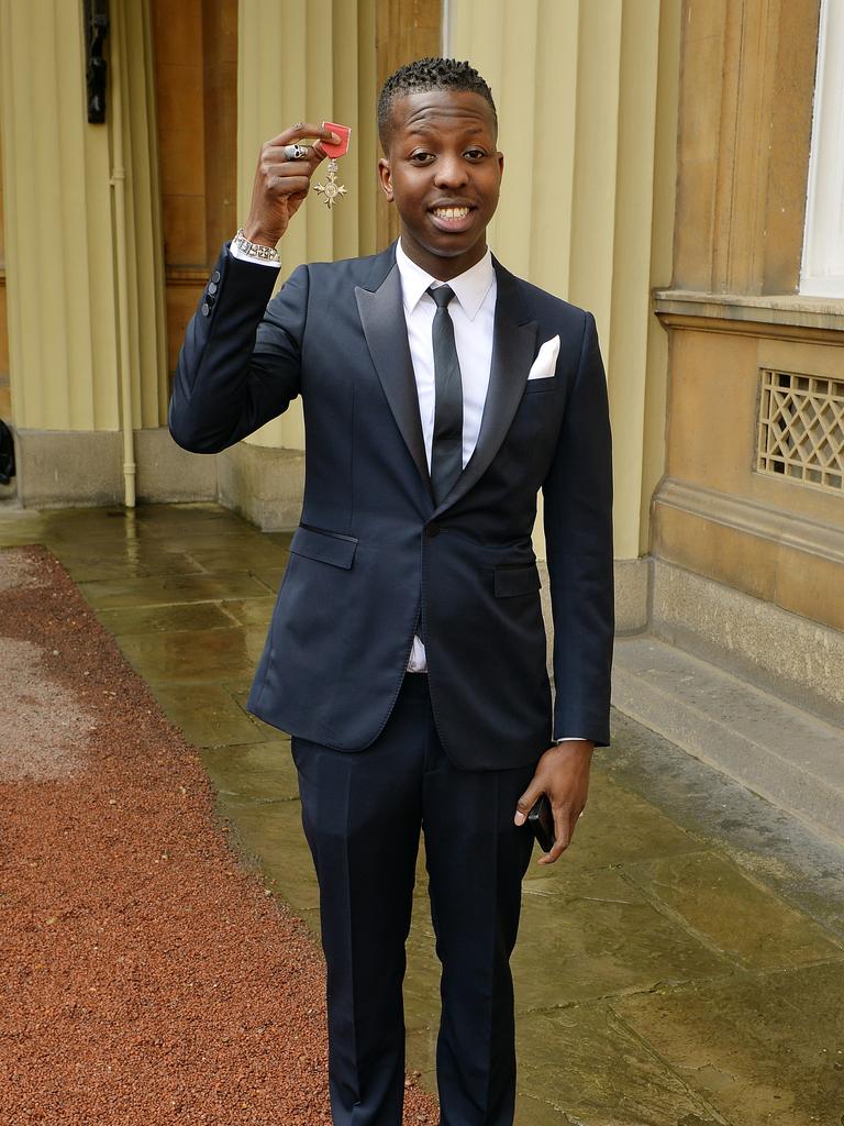 Jamal received an MBE in 2014 at the age of 23 for his services to music. Picture: John Stillwell / Getty Images