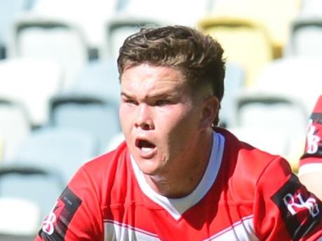 PBC captain Zane Harrison during the Phil Hall Cup final between Palm Beach Currumbin and St Patrick's College at Queensland Country Bank Stadium. Picture: Matthew Elkerton