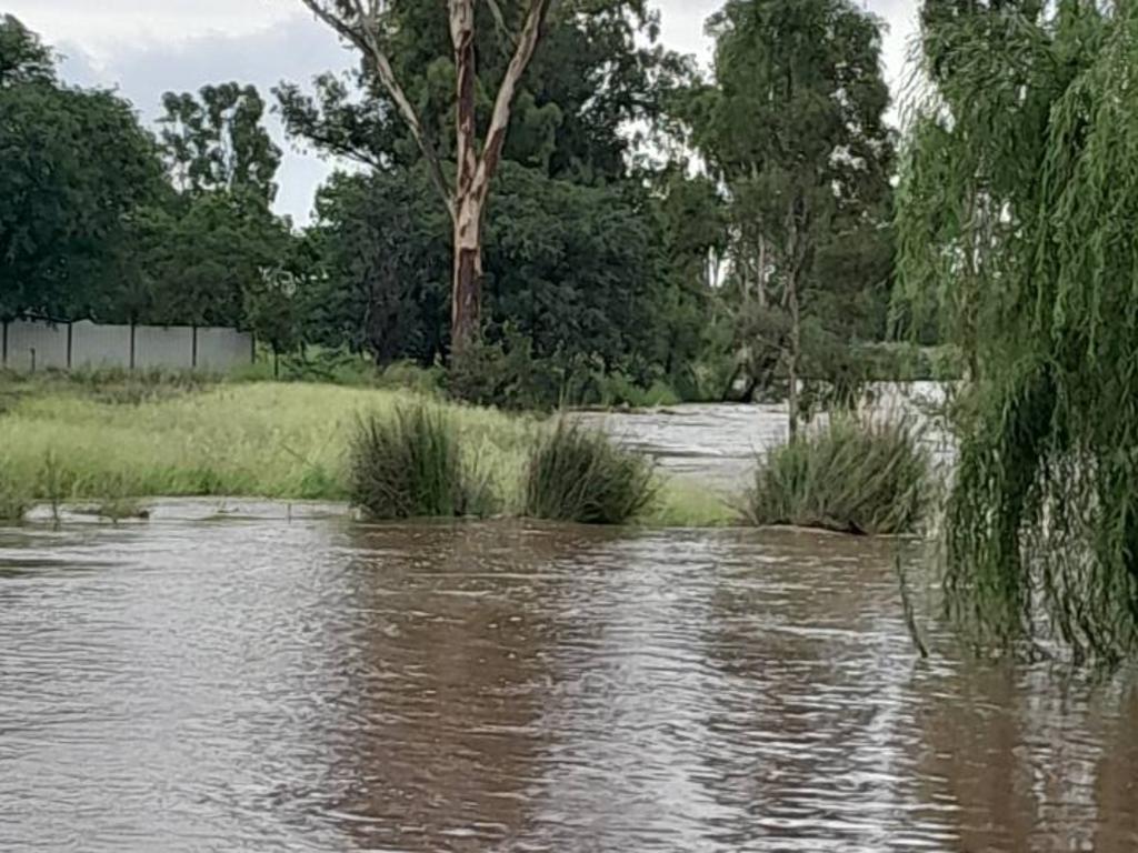 Flooding in Jandowae on January 2, 2025. Photo: Valerie Murray/Social media