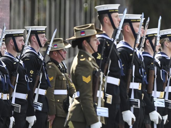 CANBERRA, AUSTRALIA, NewsWire Photos. AUGUST 18, 2023: Australian Defence Force chiefs  at the commemorative service to mark the 50th anniversary of the end of Australia's involvement in the Vietnam War on ANZAC Parade in Canberra. Picture: NCA NewsWire / Martin Ollman