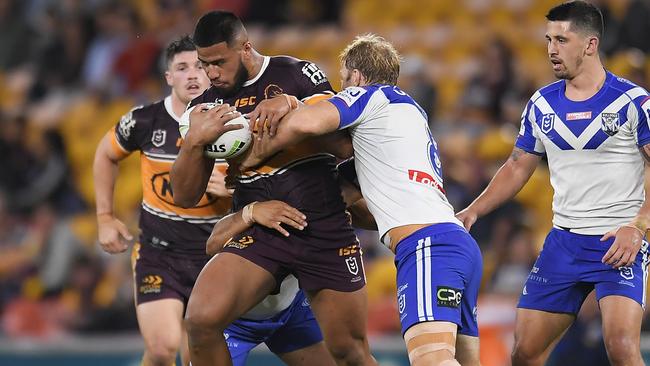 Payne Haas isn’t enjoying the explosive season he enjoyed in 2019. Picture: Getty Images