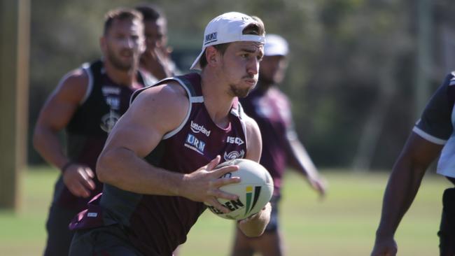 Lachlan Croker is set to start in the No. 6 jersey for Manly.