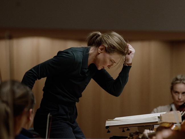 Cate Blanchett has been nominated for her stunning performance as a troubled orchestra conductor in the film, Tar. Picture: Supplied