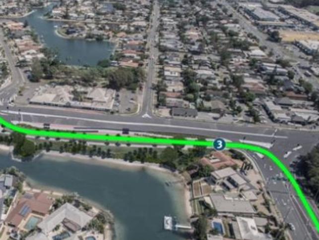 The Isle of Capri intersection proposal in a still from a YouTube video from the department. Photo: YouTube