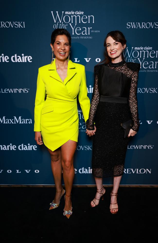 Narelda Jacobs and Karina Natt attend the Marie Claire Women Of The Year Awards 2024. Picture: Hanna Lassen/Getty Images