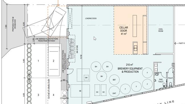 Plans for microbrewery on Gibbs St. Picture: Brisbane City Council/PD Online