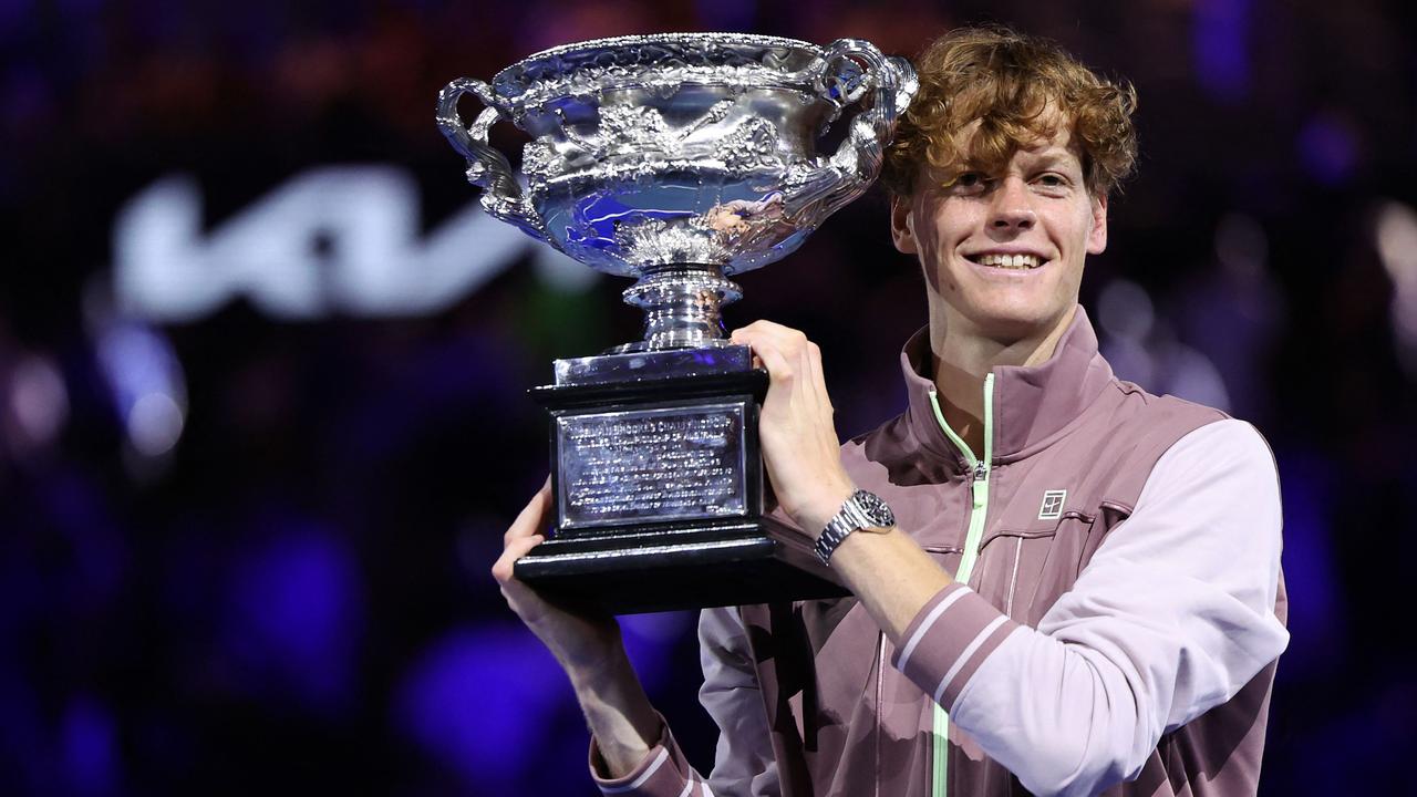 Jannik Sinner won both hard court slams in 2024. (Photo by Martin KEEP / AFP)