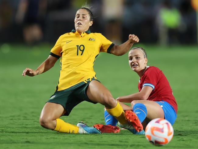 Gorry was relentless both in and out of possession. Picture: Scott Gardiner/Getty Images