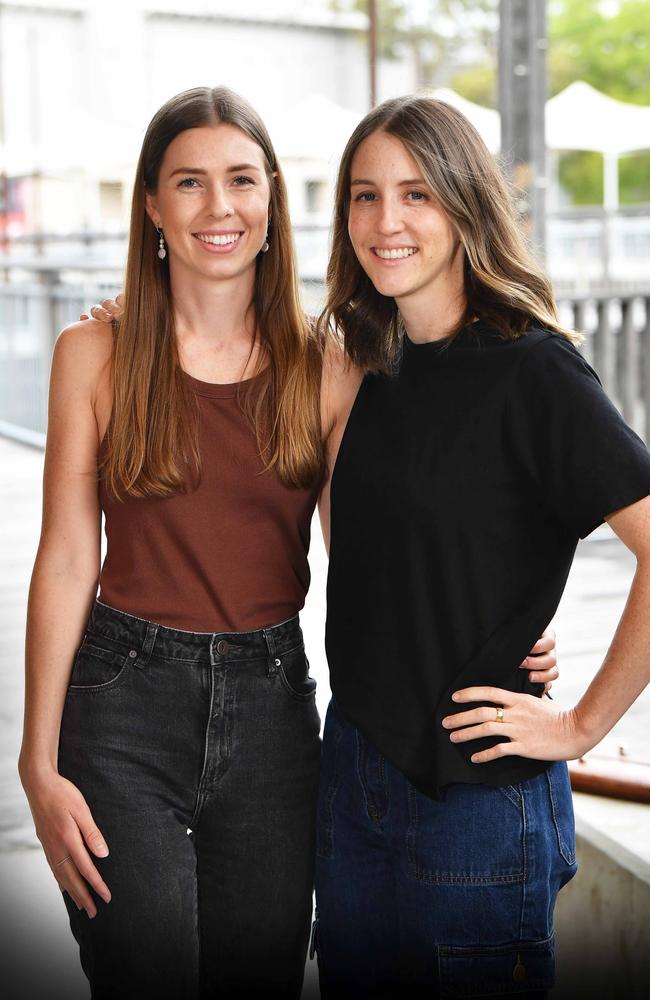 Zara Young and Abi Benaud. Picture: Patrick Woods.