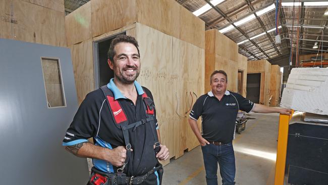 Co-directors of Podmatrix Josh Muskett and Craig Swan. Picture: Zak Simmonds.