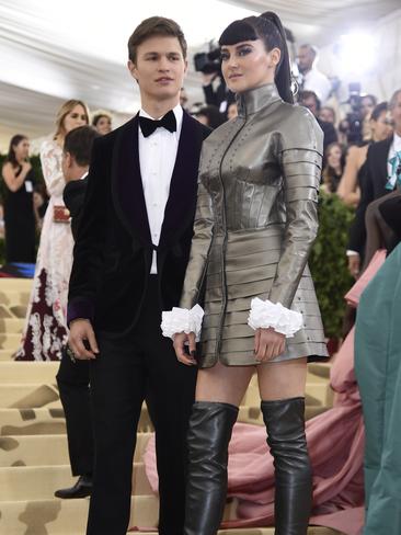 Ansel Elgort and Shailene Woodley attend the 2018 Met Gala in New York City. Picture: AP