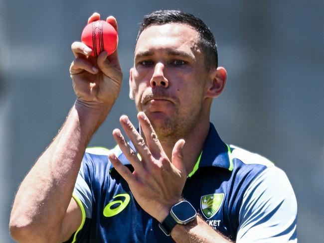 Scott Boland is back in the Australian Test team, after being named to replace the injured Josh Hazlewood. Picture: Getty Images