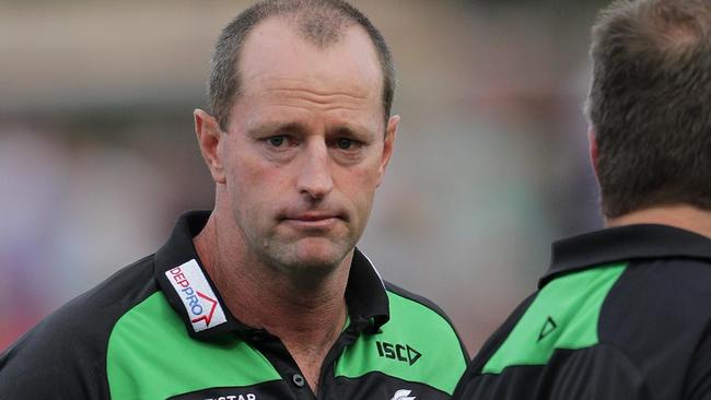 South Sydney Rabbitohs v Papua New Guinea at Redfern Oval. Coach Michael Maguire.