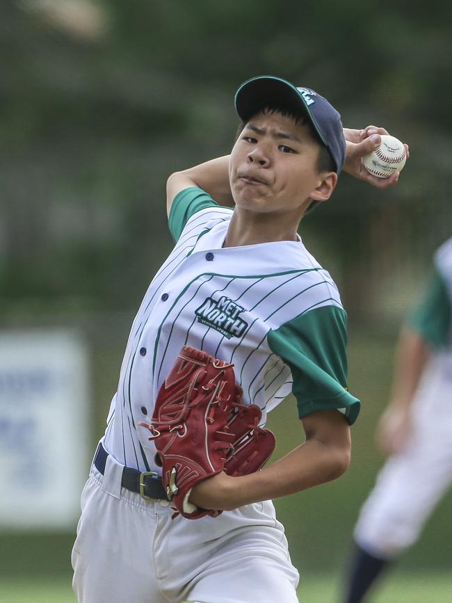 Met East V Met North in the 12-14 years QLD School Sport Baseball Championships. Picture:Glenn Campbell