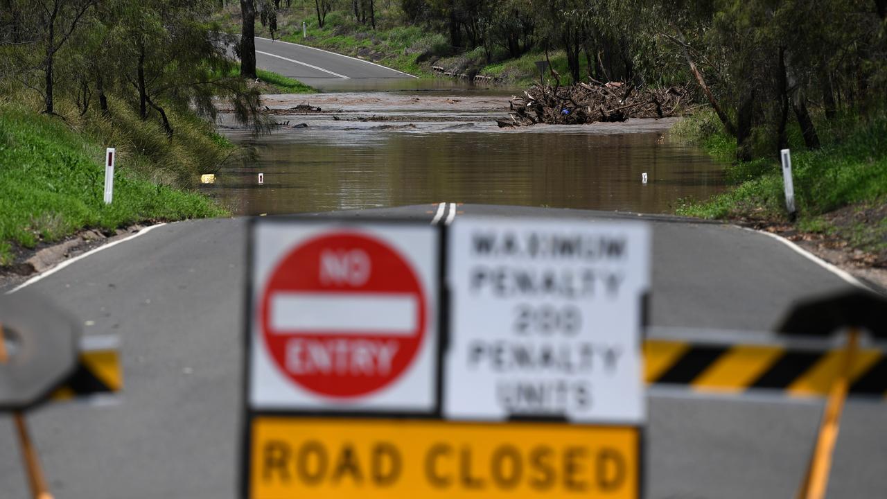 The Condamine River Road is closed temporarily.