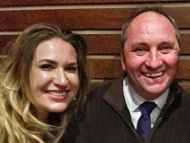 Deputy Prime Minister Barnaby Joyce with his former staffer and now partner Vikki Campion.