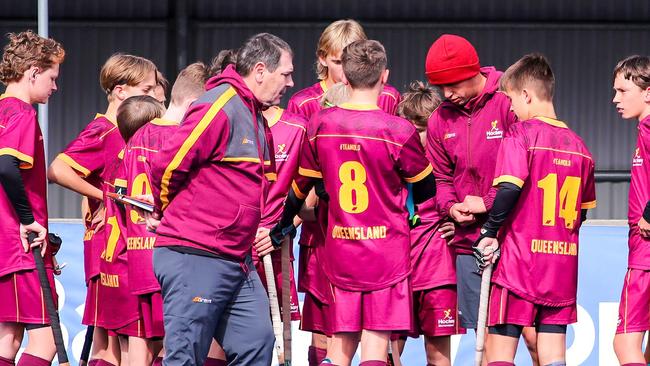 Cairns athlete in the boys Sabres team for Queensland which played in the 2022 U13 National Hockey Championships in Tasmania. Picture: Supplied