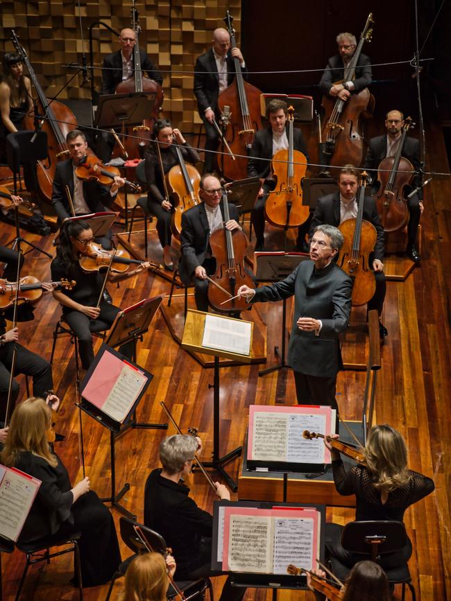 The Tasmanian Symphony Orchestra performs under the guidance of Eivind Aadland. Picture: Supplied.