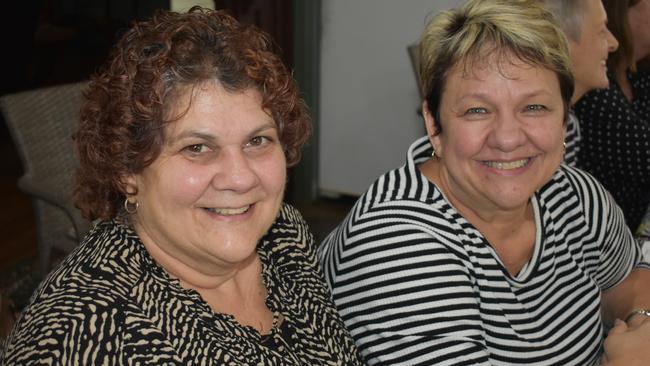 Carmel Warren, of Farleigh and Di Mather, of Habana, enjoy the morning at a cheesemaking class. Photo: Janessa Ekert