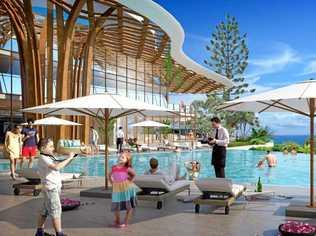 PROPOSED: An architect's drawing of the proposed Badderam Eco Luxe Resort and Spa. Picture: Contributed