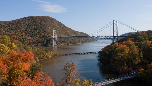 The Hudson River and Bear Mountain Bridge can be spotted from Amtrak’s Ethan Allen line.