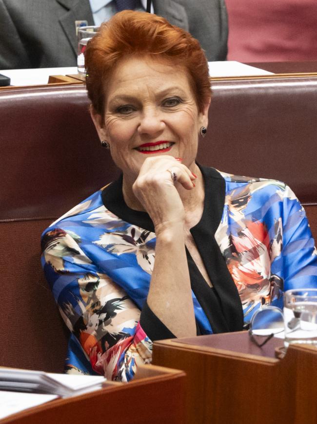 One Nation’s federal leader Pauline Hanson had sacked Mr Latham weeks earlier over comments he made to fellow parliamentarian Alex Greenwich. Picture: NCA NewsWire / Martin Ollman