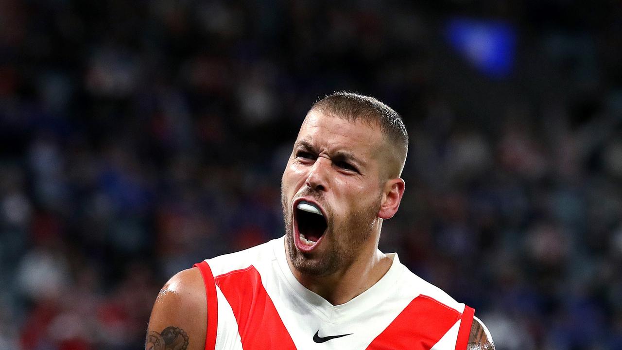 Lance Franklin could be a surprise addition for the Swans’ Anzac Day clash with Hawthorn. Picture: Phil Hillyard