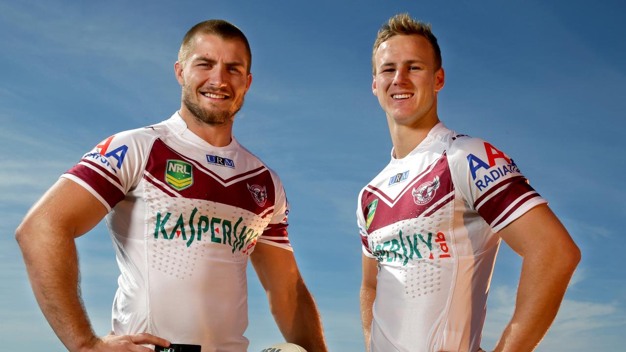 Foran and Daly Cherry-Evans in 2013. Picture: Gregg Porteous