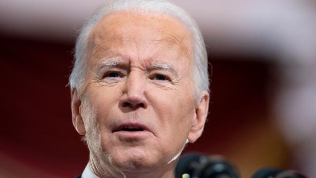 US President Joe Biden accused his predecessor Donald Trump of attempting to block the democratic transfer of power on January 6, 2021. Picture: AFP