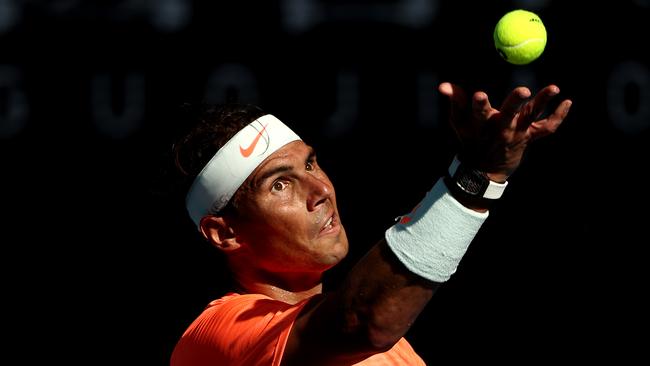 Rafael Nadal was dominant against Fabio Fognini. Picture: Getty Images