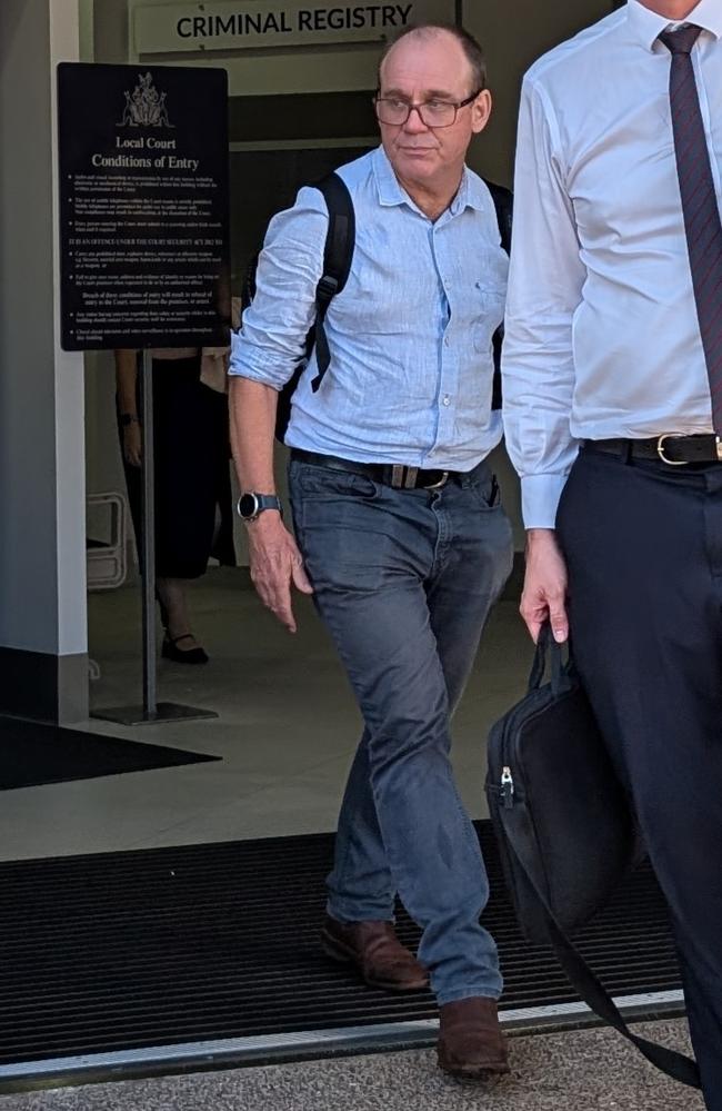 Royal Darwin Hospital Director of Anaesthesia Brian Spain leaving Darwin Local Court following a coronial inquest. Picture: Zizi Averill