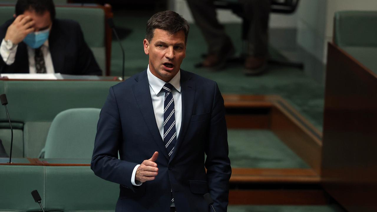 Energy and Emissions Reduction Minister Angus Taylor will announce new grants to fast track developing carbon capture and storage technology. Picture: NCA NewsWire / Gary Ramage