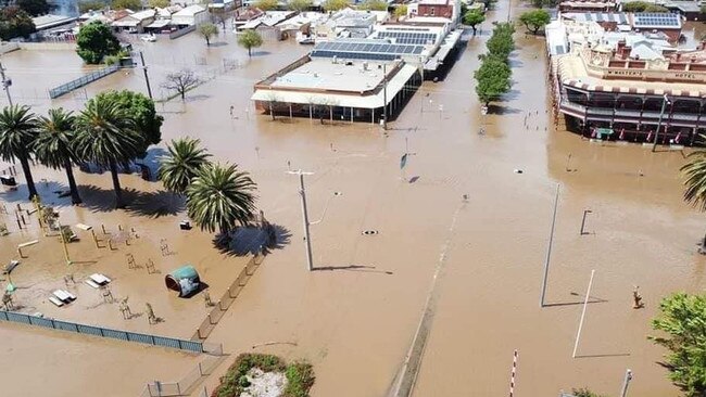 Aerial pictures show the extent of the flooding in Rochester. Picture: Facebook