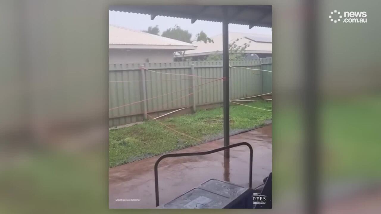 DFES: Moment Cyclone Zelia hits Port Headland