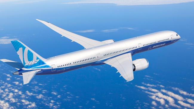 Boeing’s 787-10 Dreamliner. Picture: Boeing