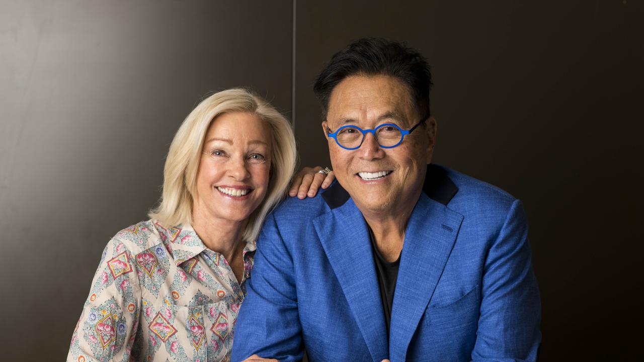 Rich Dad Poor Dad author Robert Kiyosaki and wife Kim Kiyosaki. Picture's Darren Leigh Roberts