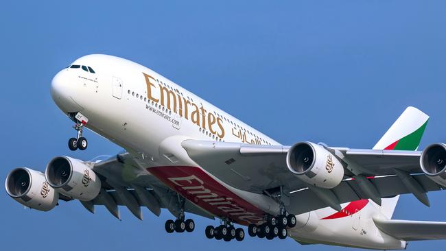 An Emirates Airbus A380. Picture: Supplied