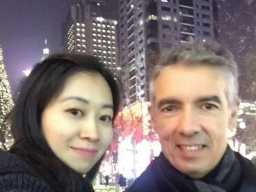 I-Prosperity Group director Xialou (Belinda) Li and Canada Bay Mayor Angelo Tsirekas in China. Picture: ICAC