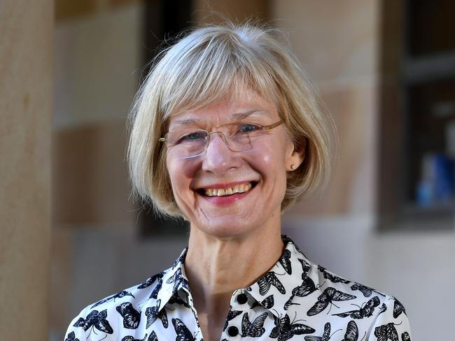 New vice chancellor Deborah Terry AO at UQ University. Sunday August 2, 2020. (Picture, John Gass)