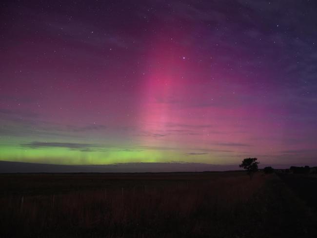 The Aurora Australis, Southern Lights at Millicent. Picture: Tania Millard