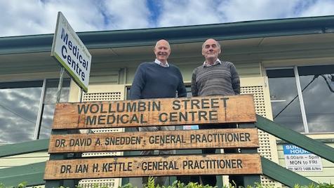 Dr David Snedden, (left) and Dr Ian Kettle have announced their retirement along with practice manager Lynn Hall and practice nurse Jane Anderson. Picture: Karen Rice Picture: Karen Rice