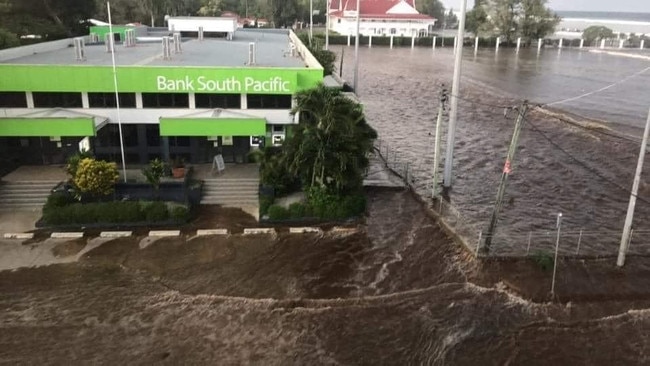 Tsunami generated by the Hunga-Tonga-Hunga-Haapai Eruption has engulfed the coasts of Nuku’alofa. Picture Pacifica Weather &amp; Tropical Cyclone Updates