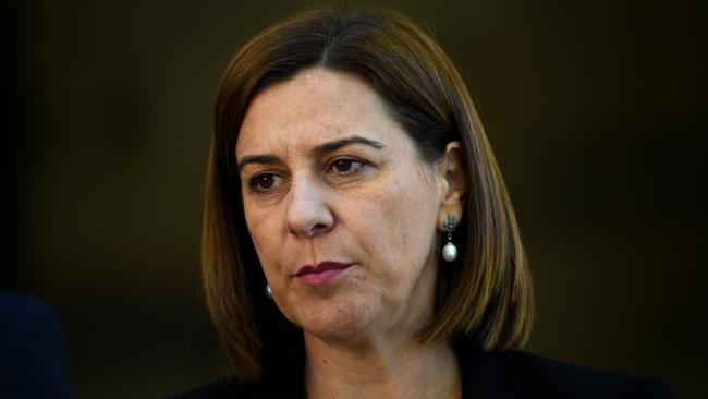 Deb Frecklington runs the risk of losing the unlosable election. Picture: AAP/Dan Peled