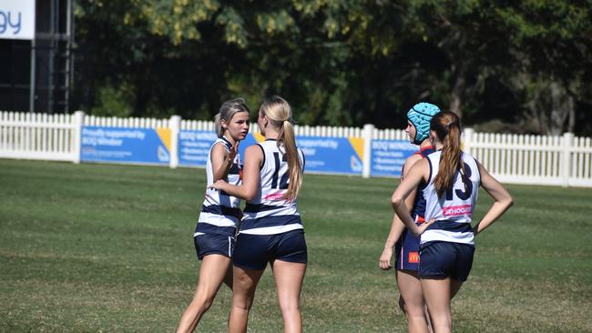 Under-17 Girls division 1 action between the Wilston Grange Gorillas and Broadbeach Cats. Sunday April 30, 2023. Picture: Nick Tucker