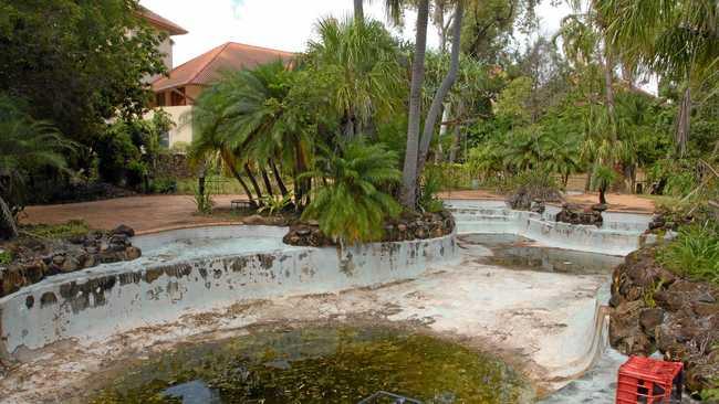 DERELICT: One of the pools at Laguna Quay which has been unused for some time. Picture: Peter Holt