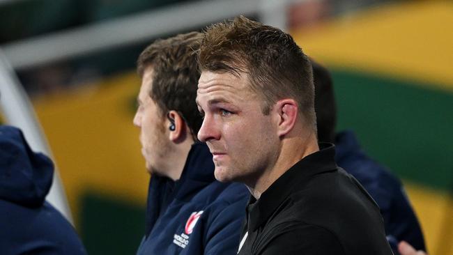 New Zealand skipper Sam Cane handed red card. (Photo by Hannah Peters/Getty Images)