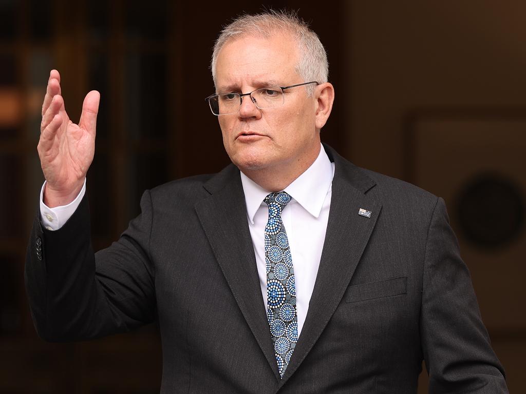 Prime Minister Scott Morrison at Parliament House in Canberra. Picture: NCA NewsWire / Gary Ramage
