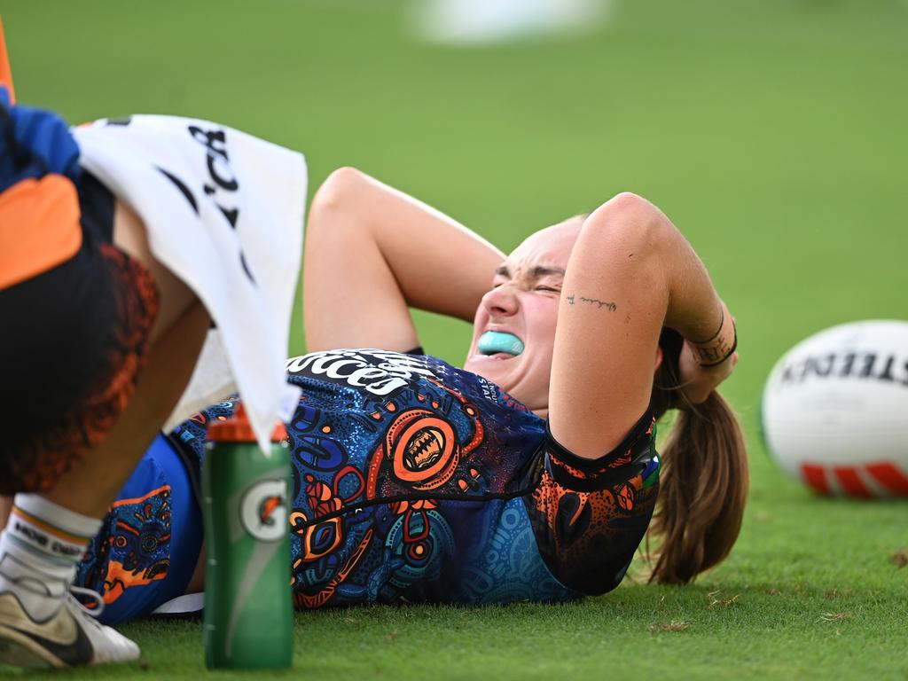 Cowboys NRLW star Kirra Dibb will be sidelined for eight to 10 weeks. Picture: NRL Photos